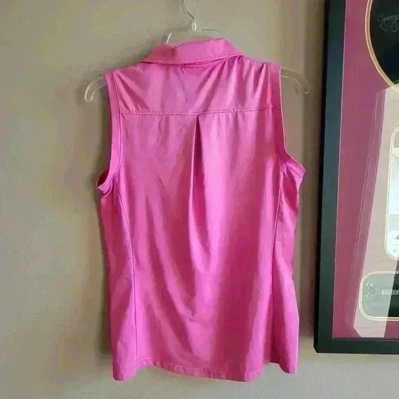 Solid Color GGBlue Sleeveless Women's Golf Sport Top Size Small Pink - Picture 6 of 10